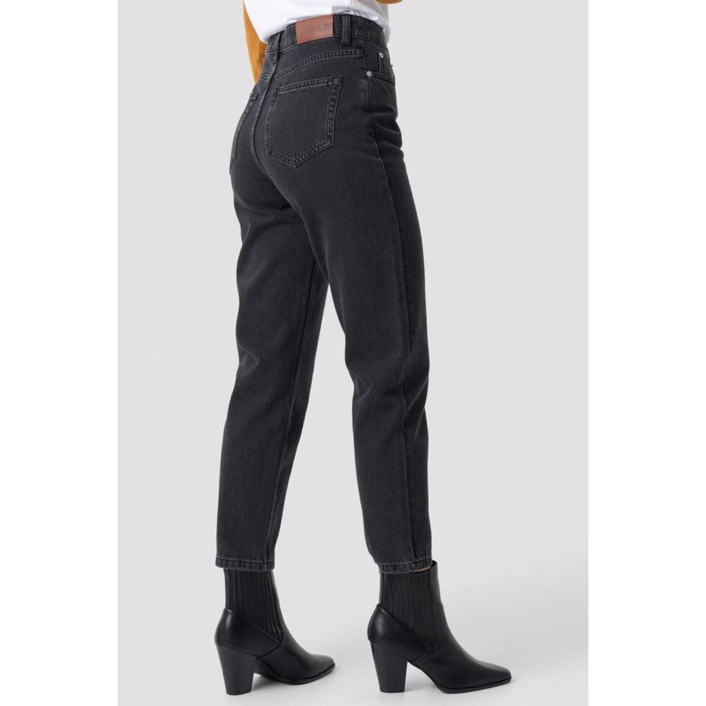 SOLD NA-KD Trend Black Mom Jeans 24W 29L $65 - Picture 4 of 8